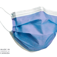 ASTM Level 3 Mask, Ear Loops, Indigo - Made in Canada