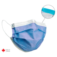ASTM Level 3 Mask, Anti-Fog Foam, Ear Loops, Indigo - Made in Canada